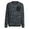 Adidas Texture-Print Crew Sweatshirt