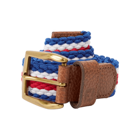 Footjoy Striped Braided Belt